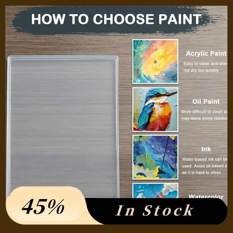 

A78K New 8 Pack 10Inch Waterproof And Washable Gel Printing Plate With Rubber For Arts And Crafts For Card Making