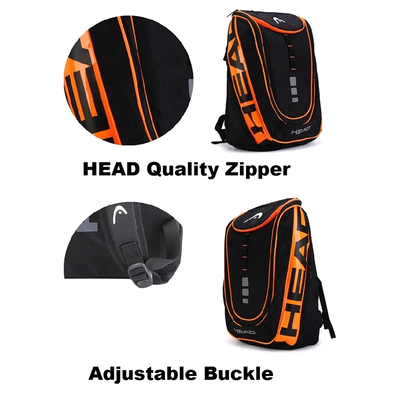 HEAD Tennis Backpack Outdoor Sport Bag Tennis Racket Bag Raqueta Tenis Backpack Original Tennis Fitness Backpack With Shoe Bag