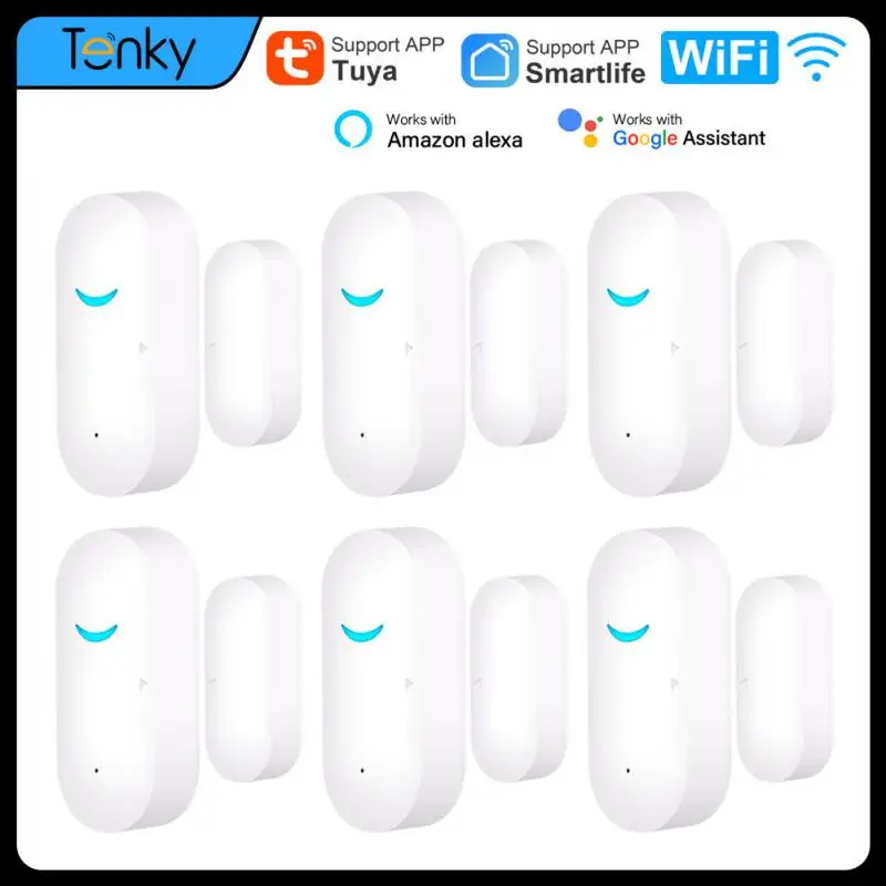 Tuya-Sensor de porta WiFi, sensor de janela, alarme Smart Home Security-Protection, trabalhe com Alexa, Google Home, Smart Life APP Control