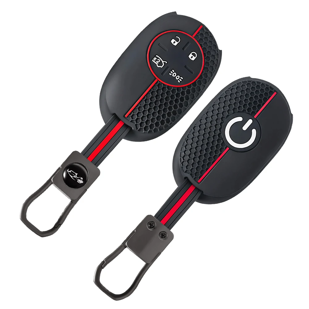 Silicone Remote Car Key Case Holder Key Cover Shell For Fiat 500 EV 500e 2023 New Energy Vehicles Auto Accessories Protection