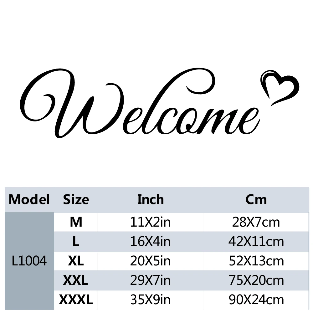 Add a Touch of Warmth to Your Entryway with this Welcome Front Door Decal Inspirational  Contemporary Graphic Style