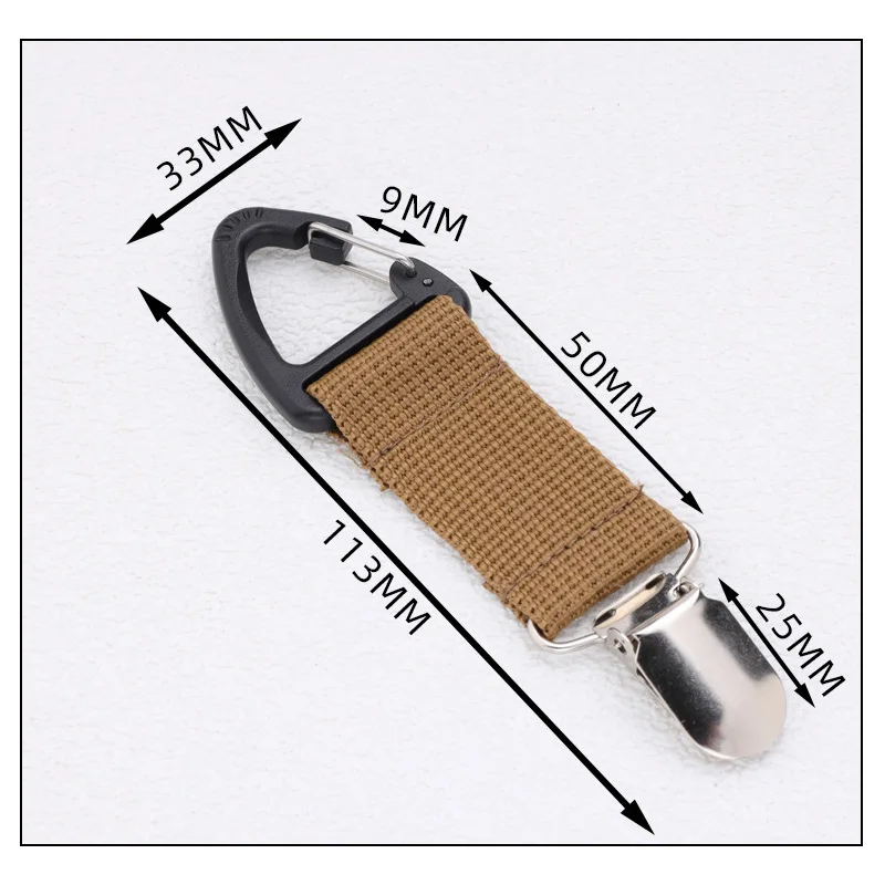 50pcs Travel Straw Hat Clip Portable Backpack Adjustable Bag Strap Belt Clamp Hook Multi-purpose Outdoor Camping Carabiner
