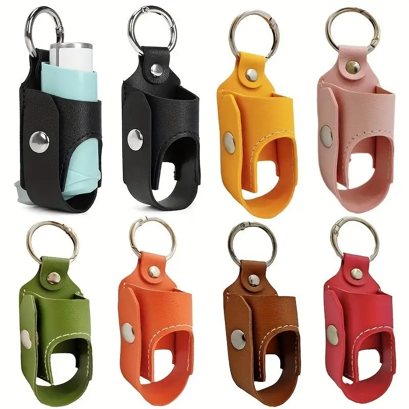 PU Storage Bag Spray Cough Inhaler Holder Storage Bag Adult Children Carry-on Medicine Bottle Storage Holster Organizador