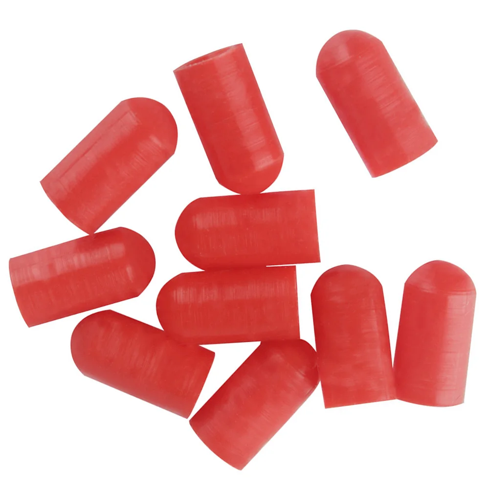 10 stuks siliconen drumstick tip beschermhoes voor stille praktijk drumstok mute tip beschermer drumstok beschermers cover