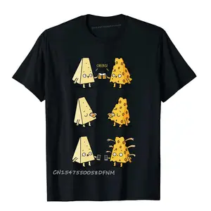 Herren -Premium -Baumwoll -T -Shirt mit Käsekäse, Fusion Pizza Sushi Bluse, Großhandelsgeschenk, lustiges Hemd 8 Hauptverkäufe gebrauchte Congas - №2