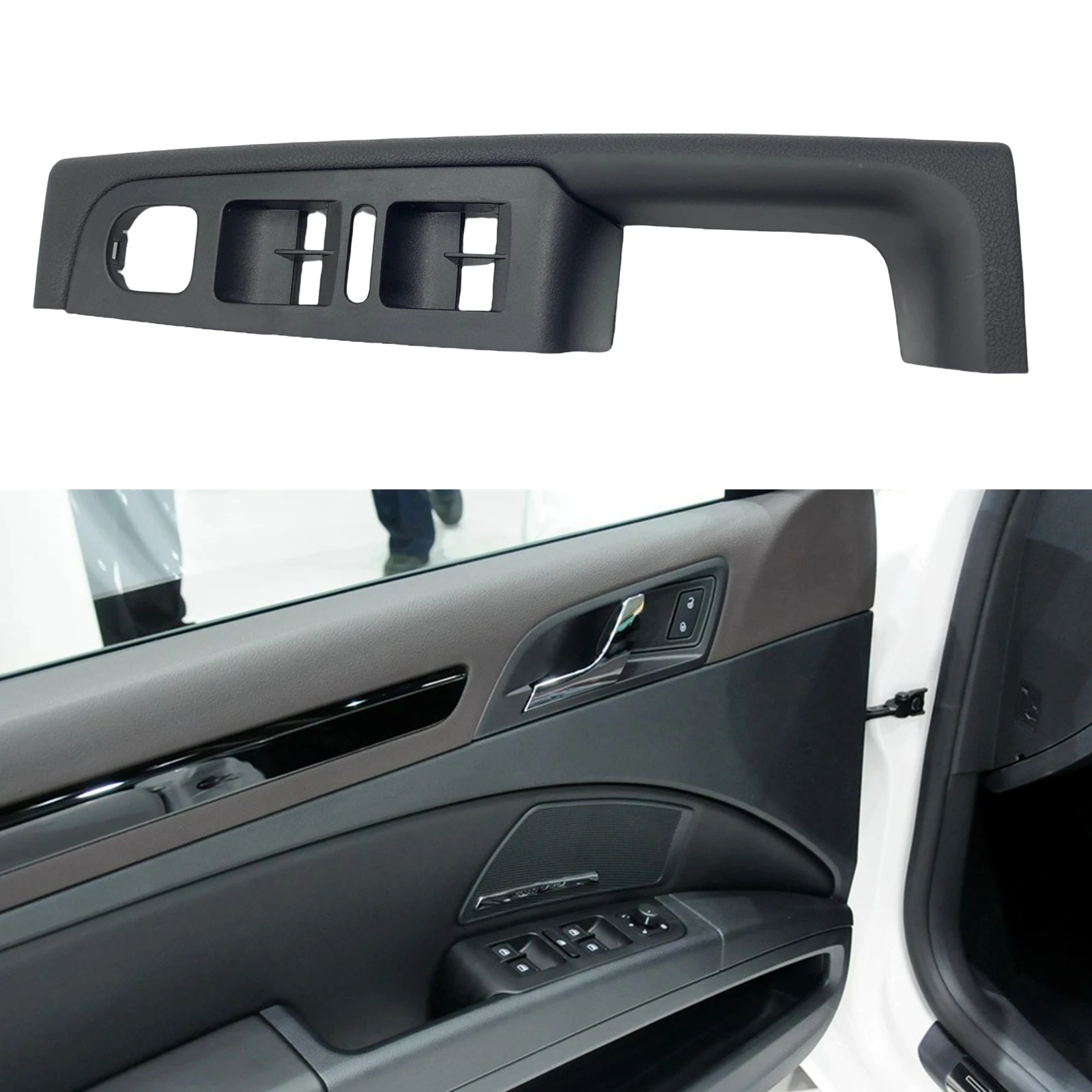 Inner Front Door Handle Window Lifter Frame Switch Panel Trim For Skoda Superb 2009-2015