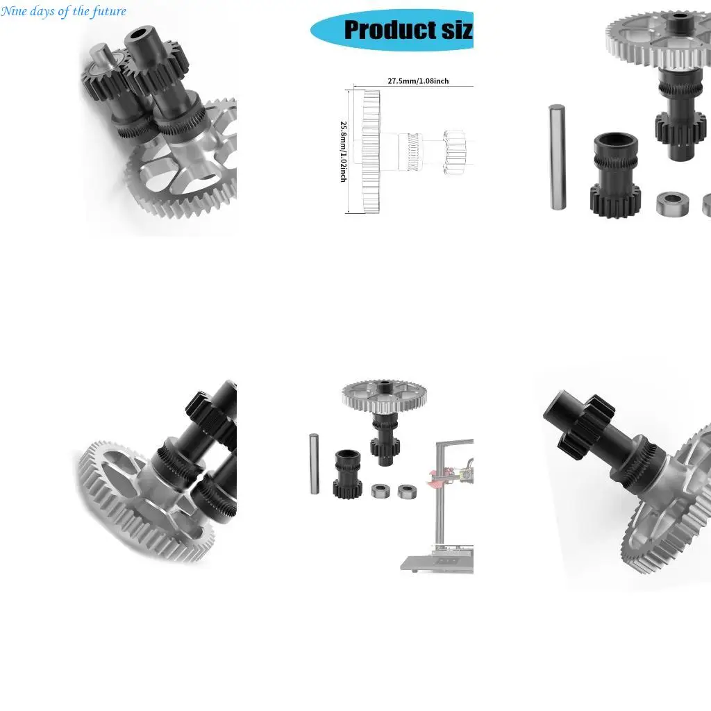 

Molded Steel Gears with Nanos Coating Sherpas Spur Gear for 3D Printers E65A