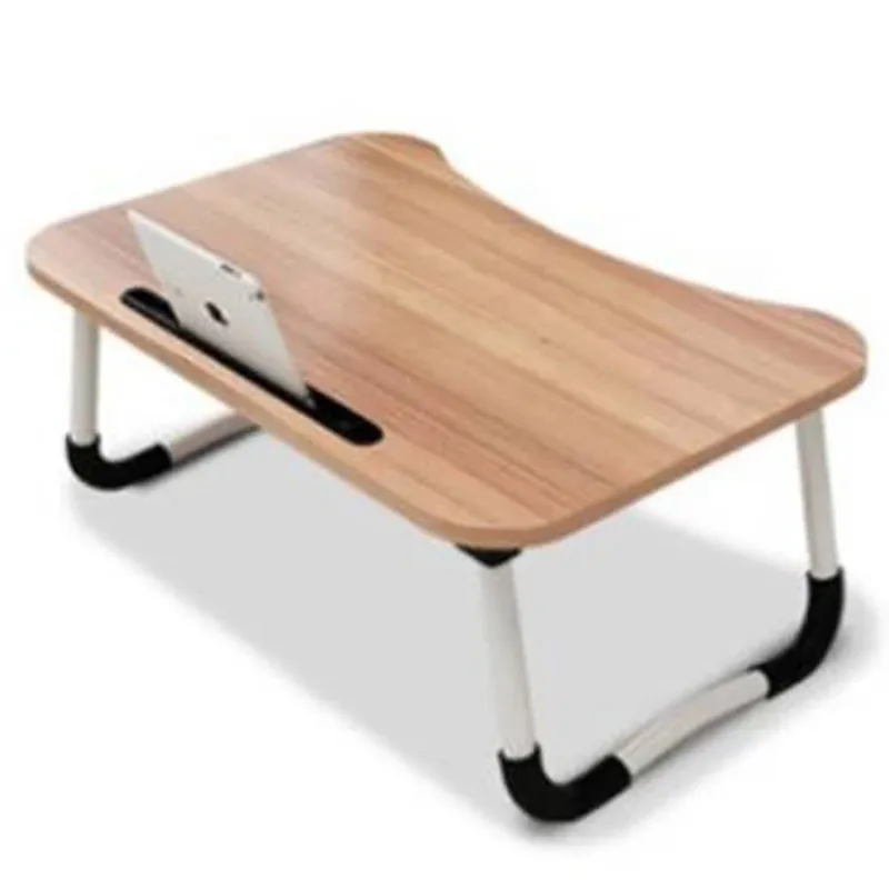 Folding Mini Table, Bed Tray Cup Holder Type Laptop Desk, Sitting Table, Cup Holder Drawer Tablet Stand, Folding Small Table