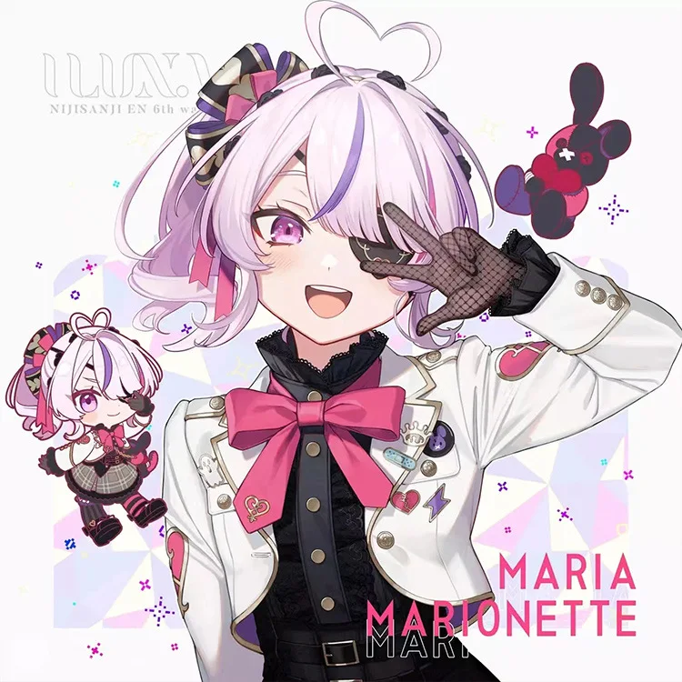 【Wetrose】 في الأسهم ماريا ماريونيت تأثيري حلي Nijisanji EN Vtuber مجموعة للنساء لفتاة مارينرين ماريماري