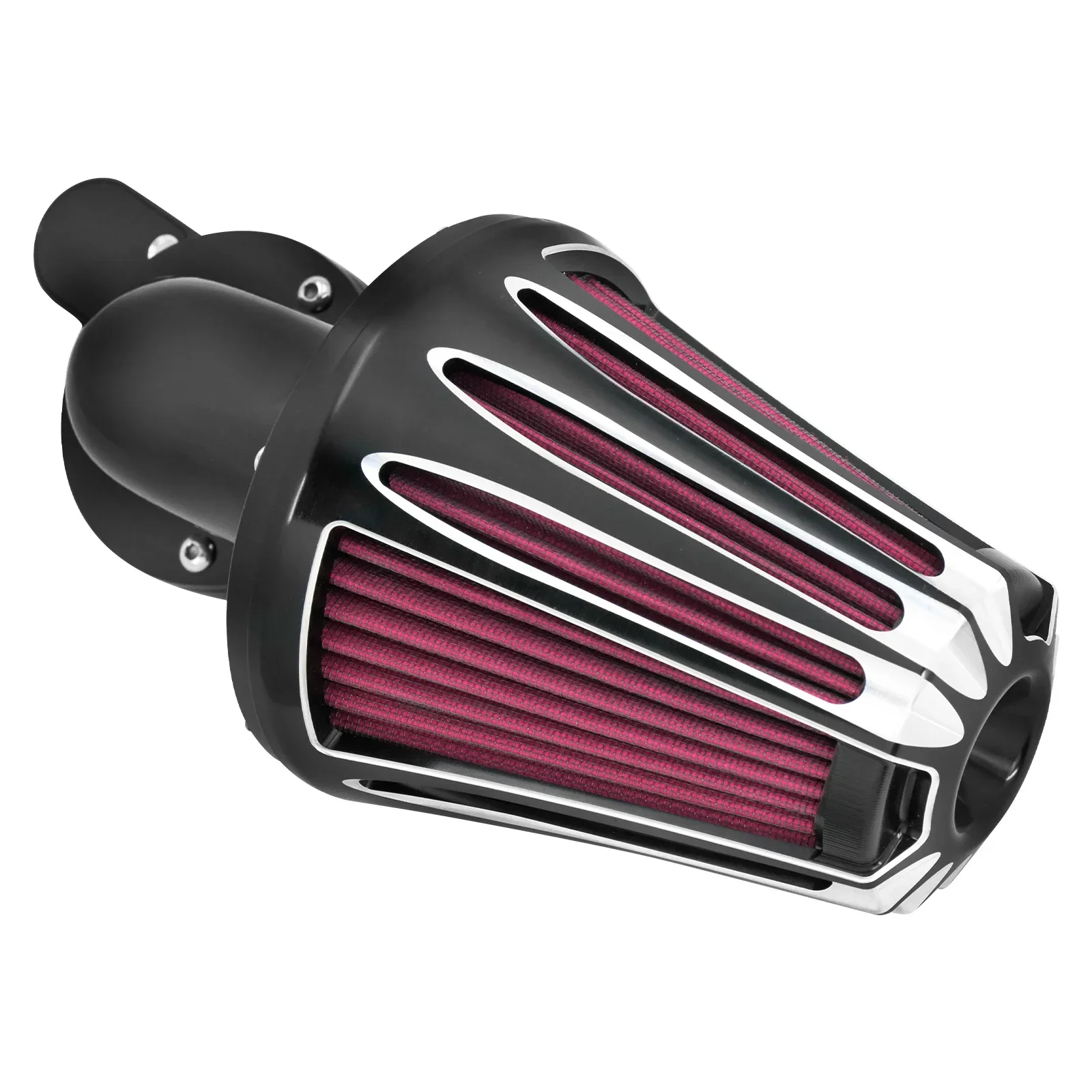 Motorcycle Black Sucker Air Cleaner Filter Aluminum For Harley Dyna Softail Touring Sportster XL 883 1200 Iron Breakout fa.t Boy