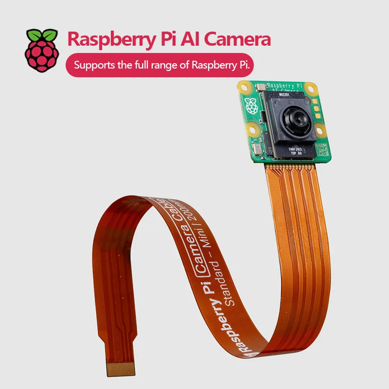 Imagem -03 - Câmera Oficial Original Raspberry pi ai com Sensor ai Sony Imx500 e Mcu Rp2040