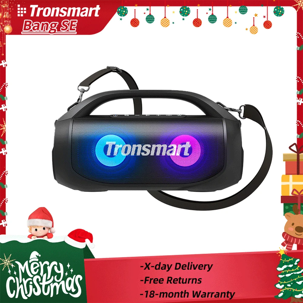 Tronsmart Bang SE Bluetooth Speaker Portable Speaker with 24-Hour Playtime, Portable Handle, for Camping, Party