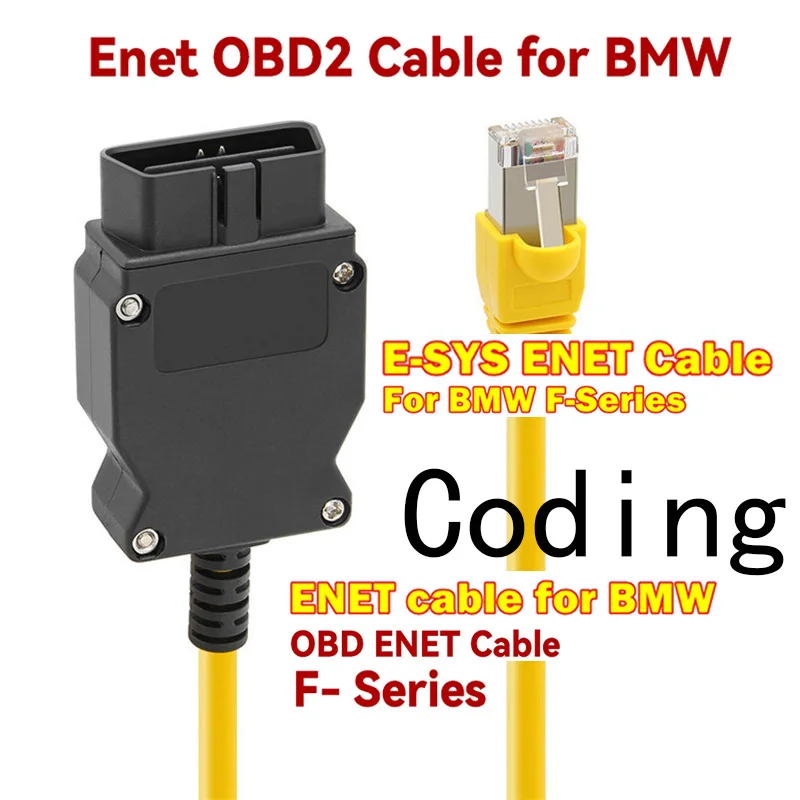 ENET Cable for BMW Car Diagnostic Cable Universal Tools F-Series ESYS ICOM Data OBDII Diagnostic Coding Tool Auto OBD2 Adapter