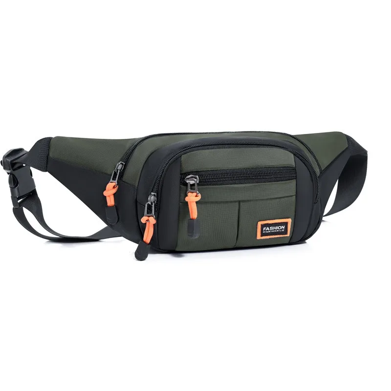 

Mens Nylon Waist Bag Leisure Sports Crossbody Bag Small Mobile Cash Register Trendy Abrasion Resistant Bag