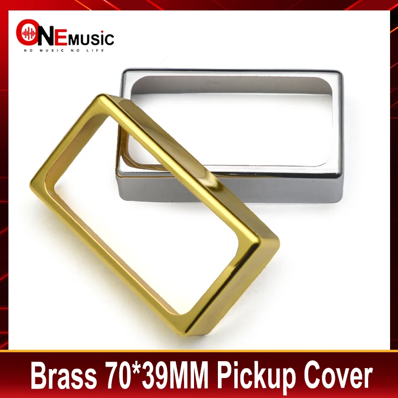 2pcs O Shape Brass 70*39MM Pickup Covers /Lid/Shell/Top for Electric Guitar/Metal Guitar Humbucker Covers Chrome