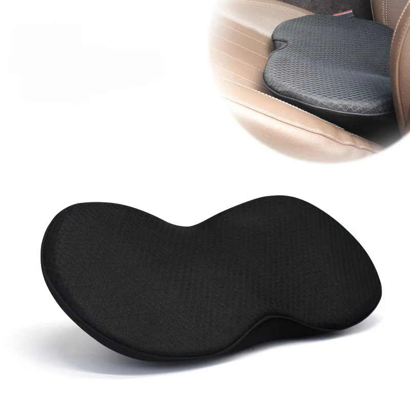 

2 In 1 Car Seat Cushion Driver Seat Memory Foam Cushion Cushion Pillow Cushion Protection Waist Breathable Increase Hip