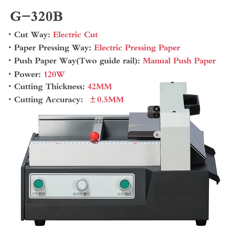 Automatic Cutter G-320B Desktop Office Electric Book Paper Cutting Machine