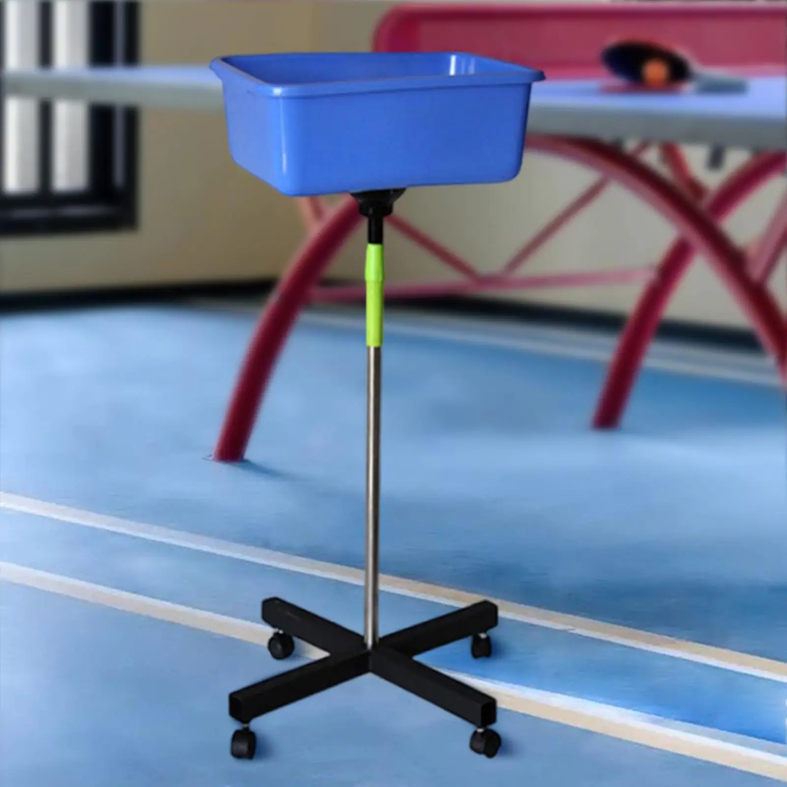 Soporte de almacenamiento de múltiples bolas, soporte de bolas de Pings Pong, 4 ruedas de gran capacidad