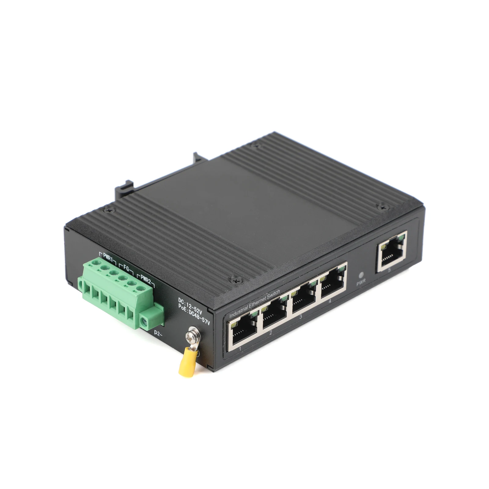 Industrieller POE-Switch mit 5/8-Port, 100/1000 Mbit/s, DIN-Schiene, Plug-and-Play, für Werksautomations- und Überwachungssysteme – Detail 8