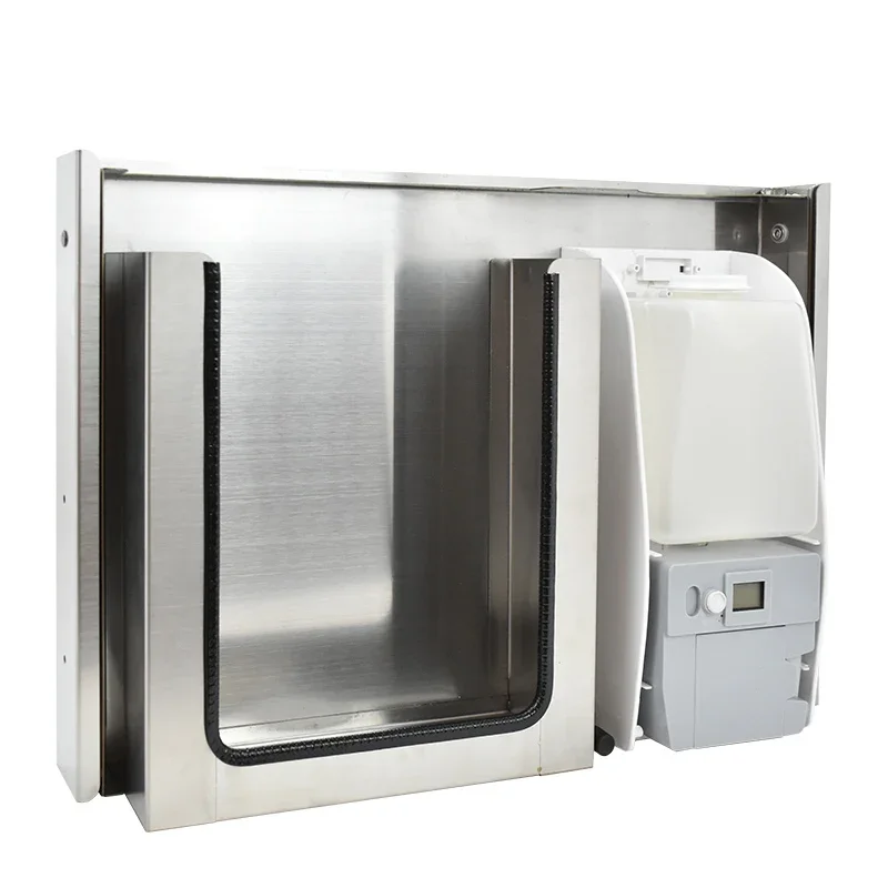 Stainless Steel Automatic Sensor Soap Dispenser with Hidden Cabinet Behind Mirror Modern Style Liquid Pump Bathroom Hotel Use