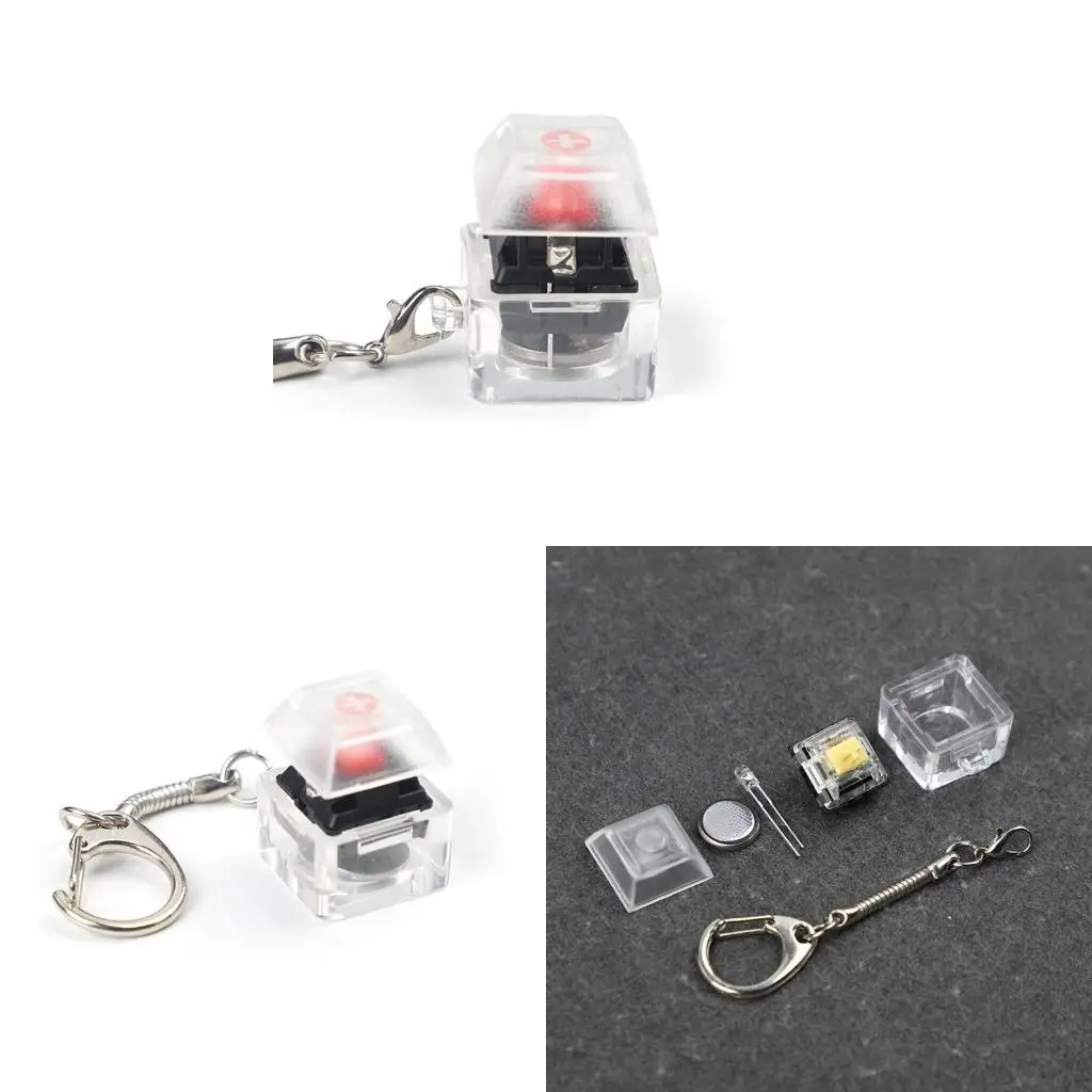 MX Switch Mechanical Switch Keychain For Keyboard Switches Tester Kit Without LED Light Toys Stress Relief Gifts