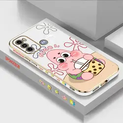 Milk Tea Baby Pattern custodia per telefono con placcatura di lusso per Motorola Moto G60 G53 G52 G50 G42 G30 G20 G22 G52 E20 G9 Play Cover