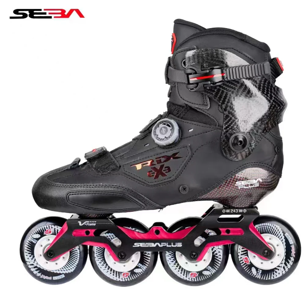 

2024 Original SEBA Skates TRIX PRO 3 Cuffs Professional Adult Inline Skates Carbon Fiber Shoes Slalom Slide Free Skating Patines