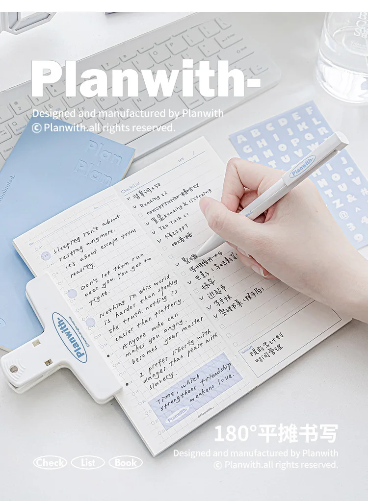 Planwith Kawaii-Notizbuch, Tagesplaner, tragbar, PU, weicher Einband, Agenda, Arbeitszeit, Plan, Zeitplan, selbst gefüllt, Datum, Lernen – Detail 7