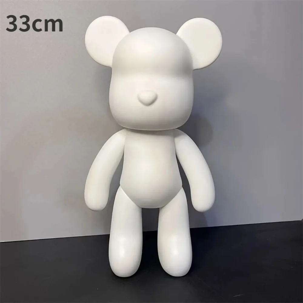 NONE 3 Größen DIY Flüssige Bärenskulptur, handgefertigte Bärenpuppe, Ornamente, gewalttätiger Bär, Graffiti-Gemälde, Eltern-Kind-Spielzeug, Geschenk, Heimdekoration 5