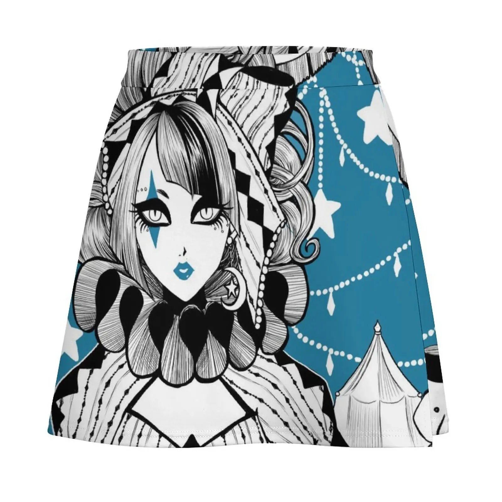 Circus Doll Mini Skirt Skirt satin korean style clothes women 2025 Mini Skirt