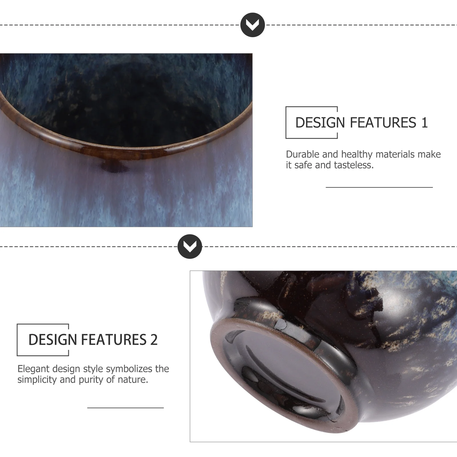 

Ceramic Tea Cup Warm Hand Tall Retro Style Chinese Cup for Home Restaurant Hotel Elegant Ceramic Drinkware Small Tea Mug