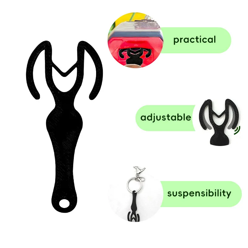 أداة فتح سلسلة المفاتيح لعربة التسوق المحمولة - أداة تحرير قفل العملات المعدنية بعربة السوبر ماركت، آمنة ومريحة #5