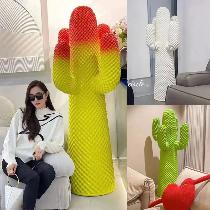 Hanger cactus sculpture shopping mall store home decoration beautiful floor, decorative trend ornaments