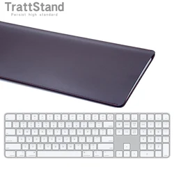 Juste ultra-mince pour ordinateur portable étui en cuir pour Apple 2024 USB-C Magic Keyboard avec Touch ID numérique clavier A3119 A1843 A2520