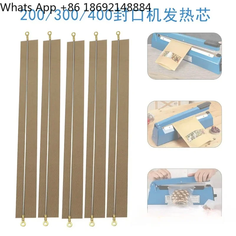 5PCS Hand Pressure Sealing Machine Heating Core for 200/300/400 with Heating Wire Strip  High Temperature Cloth