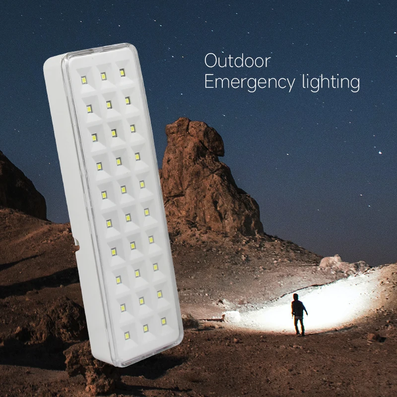 30LEDs Portable Emergency Light 2 Modes Dimmable Camping Lanterns Wall-mounted Rechargeable Home Lamp for Power Loss Use