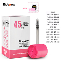 RideNow Ultralight Road MTB 29 Bike TPU Inner Tube Tire French Valve FV 45mm/65mm For Gravel 700x32C 35 37 40 47C Super Light