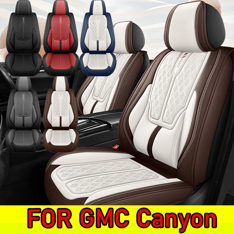 

Чехол для автомобильного сиденья GMC Canyon, дышащий, из искусственной кожи, водонепроницаемый, износостойкий, на талии, с полным запахом, чехол на сиденье
