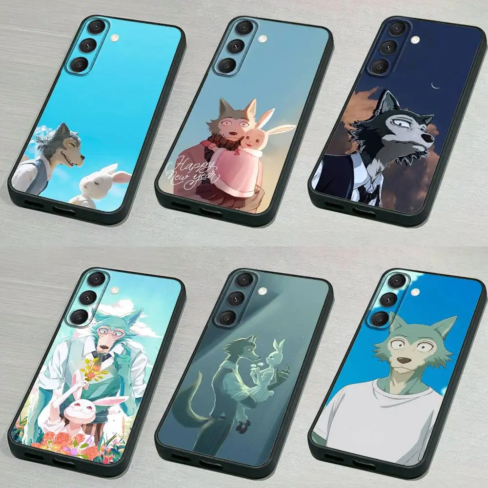 

C-Cute B-Beastars Anime Phone Case For Samsung S 25,24,23,22,30,21,10,9,Ultra,Plus,Lite,FE,4,5G Black Soft Case