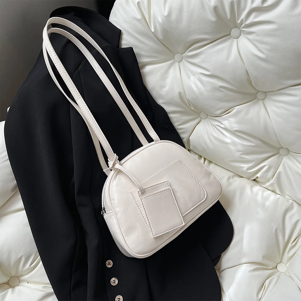 Bolso de hombro de PU para mujer, bolso de moda para axila, bolso de transporte Vintage de gran capacidad, bolso Hobo elegante con múltiples bolsillos, bolso de hombro Retro