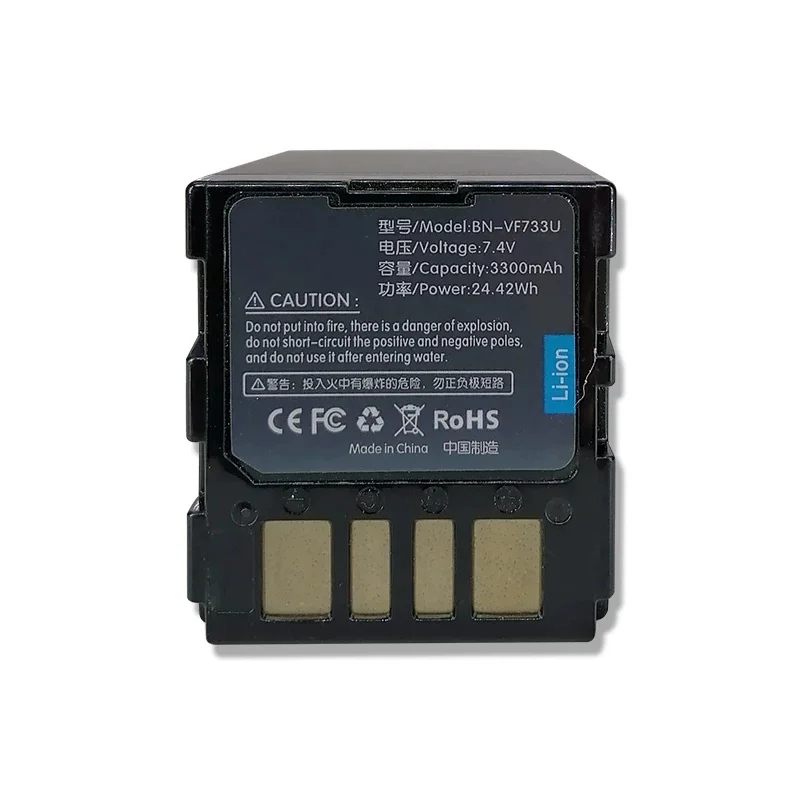 Bn-vf733 3300mAh 7.4V Camera Battery for JVC Bn-vf733u Vf714/vf707 Gz-mg36 Gr-dx35ac Long Endurance Ultra Strong Lithium Battery