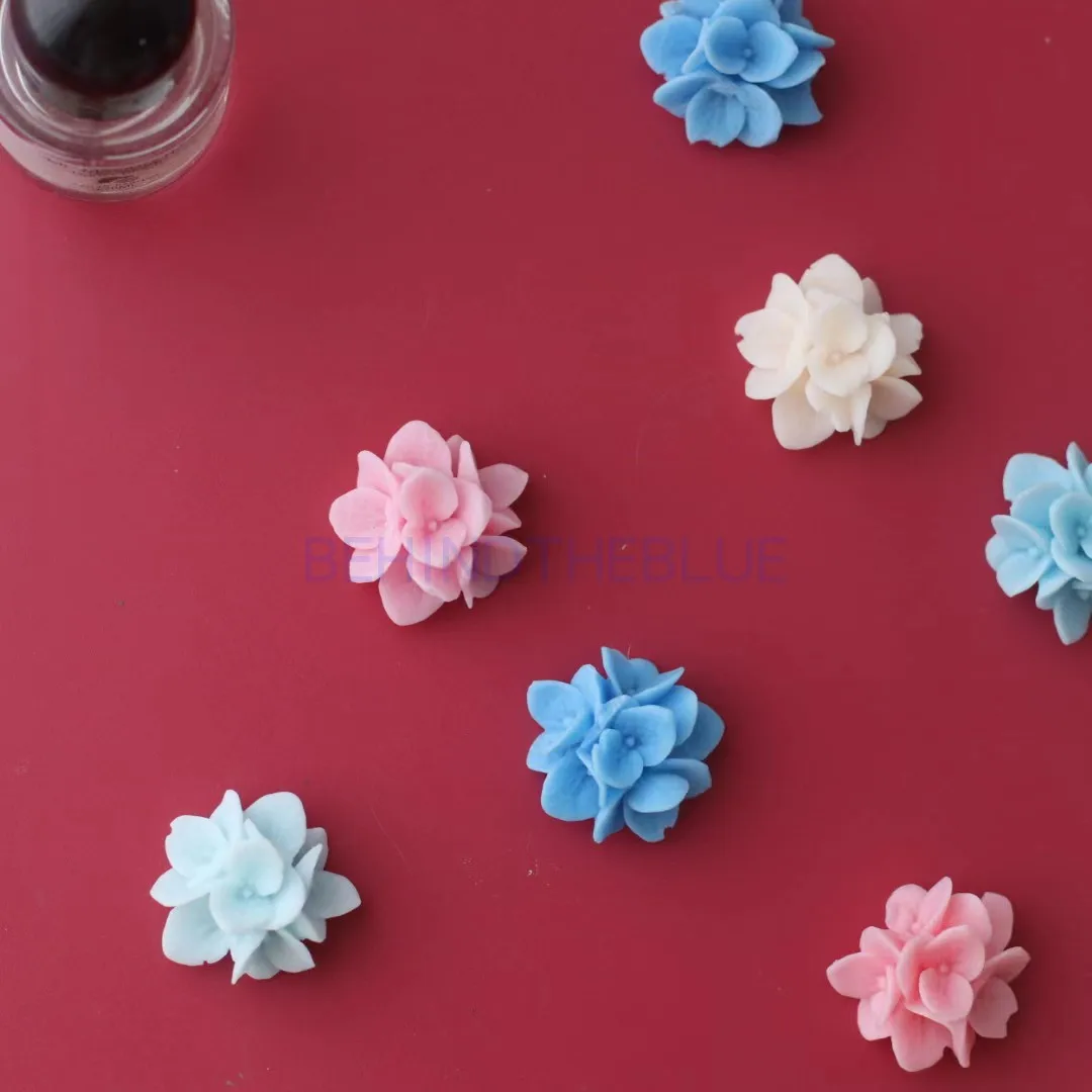 Soap Molds Silicone Hydrangea Flower Mold Decoration Plant Soap Molds Ochid Flowers Candle Moulds Bouquet Making Clay