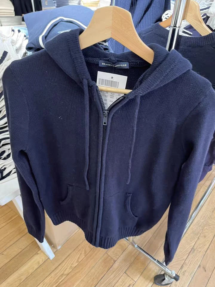 トップス 2000s zip up short knit cardigan Sf5ca64cf143e41b0a168bd82d4a19