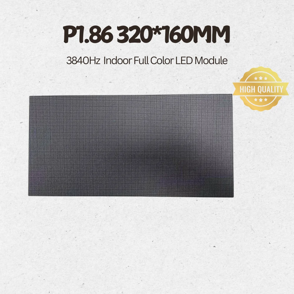 40pcs P1.86 Small Pitch 3840Hz High Refresh Rate 320*160mm Full Color SMD RGB LED Wall Module HUB75 Indoor LED Display Studio