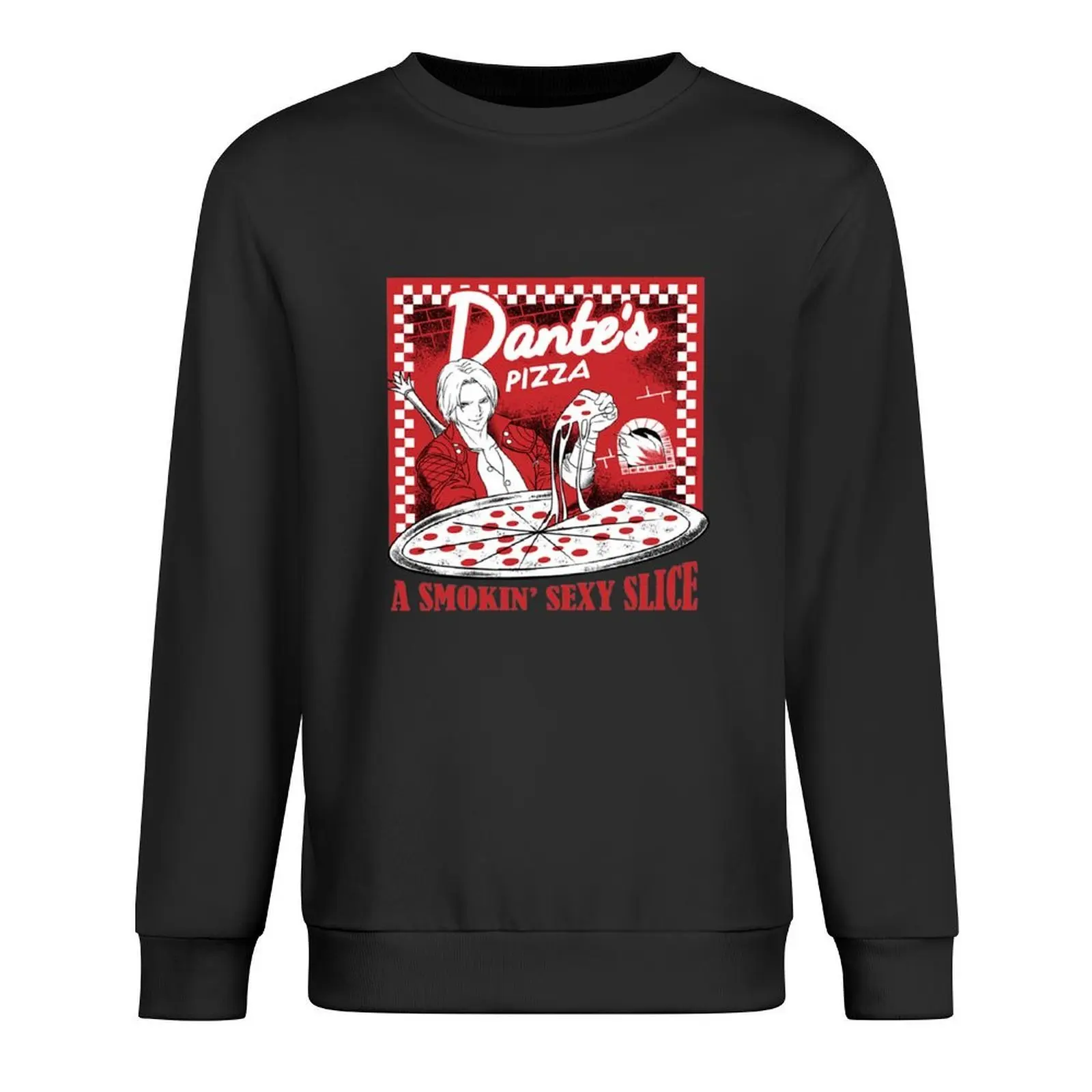

Da nte's P izza Pullover anime clothing blouse fashion men anime clothes pullover