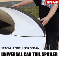 Universal Spoiler 121cm Car-Styling 5D Wing Trunk Carbon Look For Audi BMW Toyota Honda KIA Hyundai Opel All Car