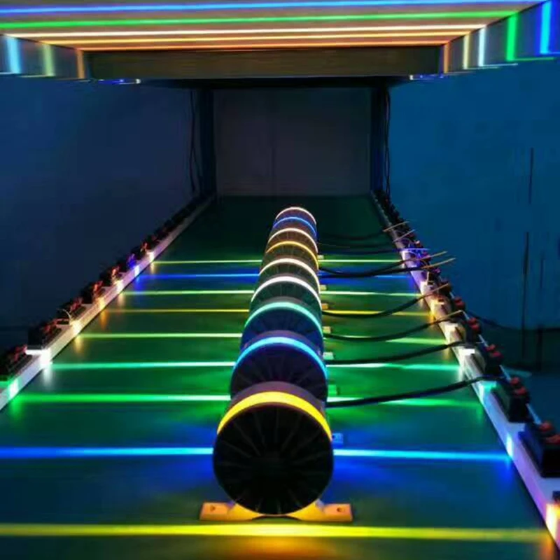 LED عتبة النافذة ضوء دافئ أبيض إطار الباب جدار KTV فندق بار الممر أضواء LED مصابيح الحائط 360 درجة نافذة الإضاءة