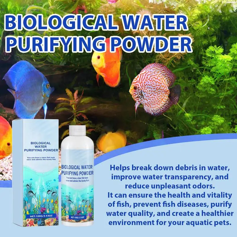 

Water Clarifier For Fish Tank Safe Water Clarifier Aquarium Cleaner Rapid Cleaning Improves Water Quality For Aquariums Ponds