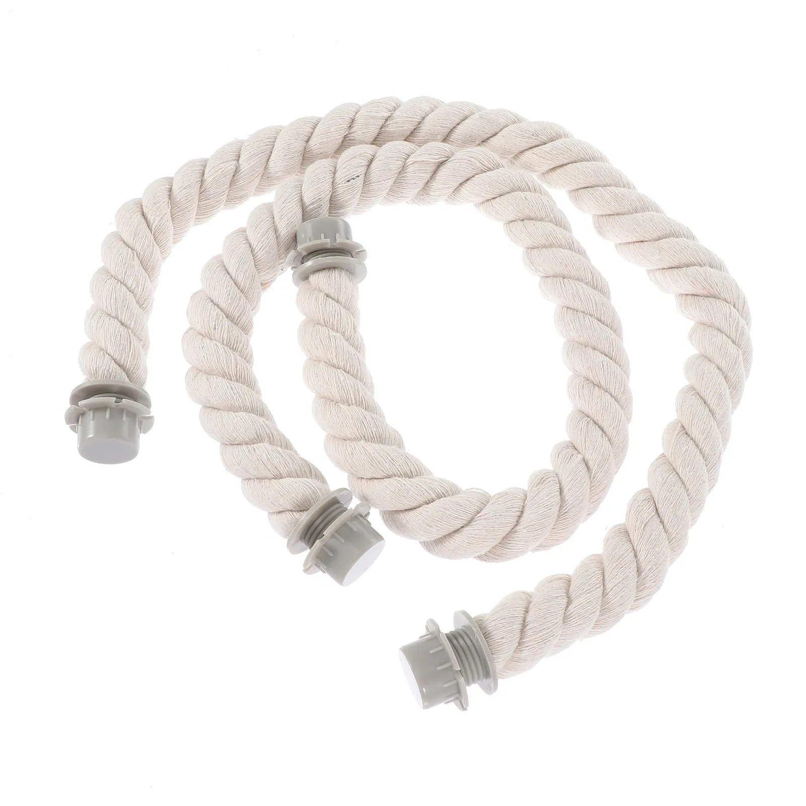 

2Pcs Beach Bag Handles Twisted Rope Design Detachable DIY Handbag Strap Replacement for Mini Clutch Beach Tote Decorative Bag