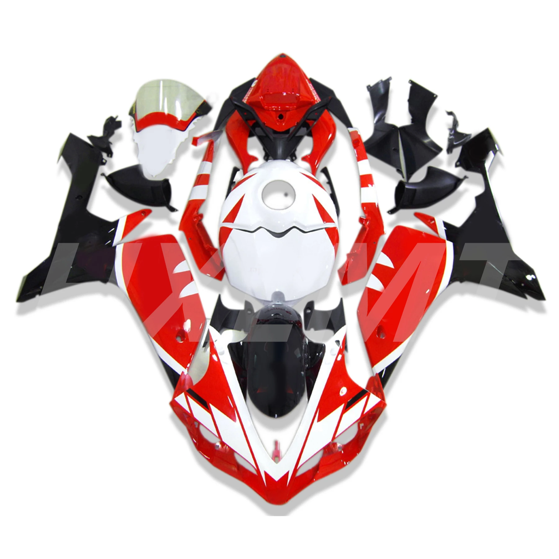 

Full Body Kits For YAMAHA YZFR1 2009-2011 Red White Fairing ABS Plastic High Quality YZF R1 09 10 11